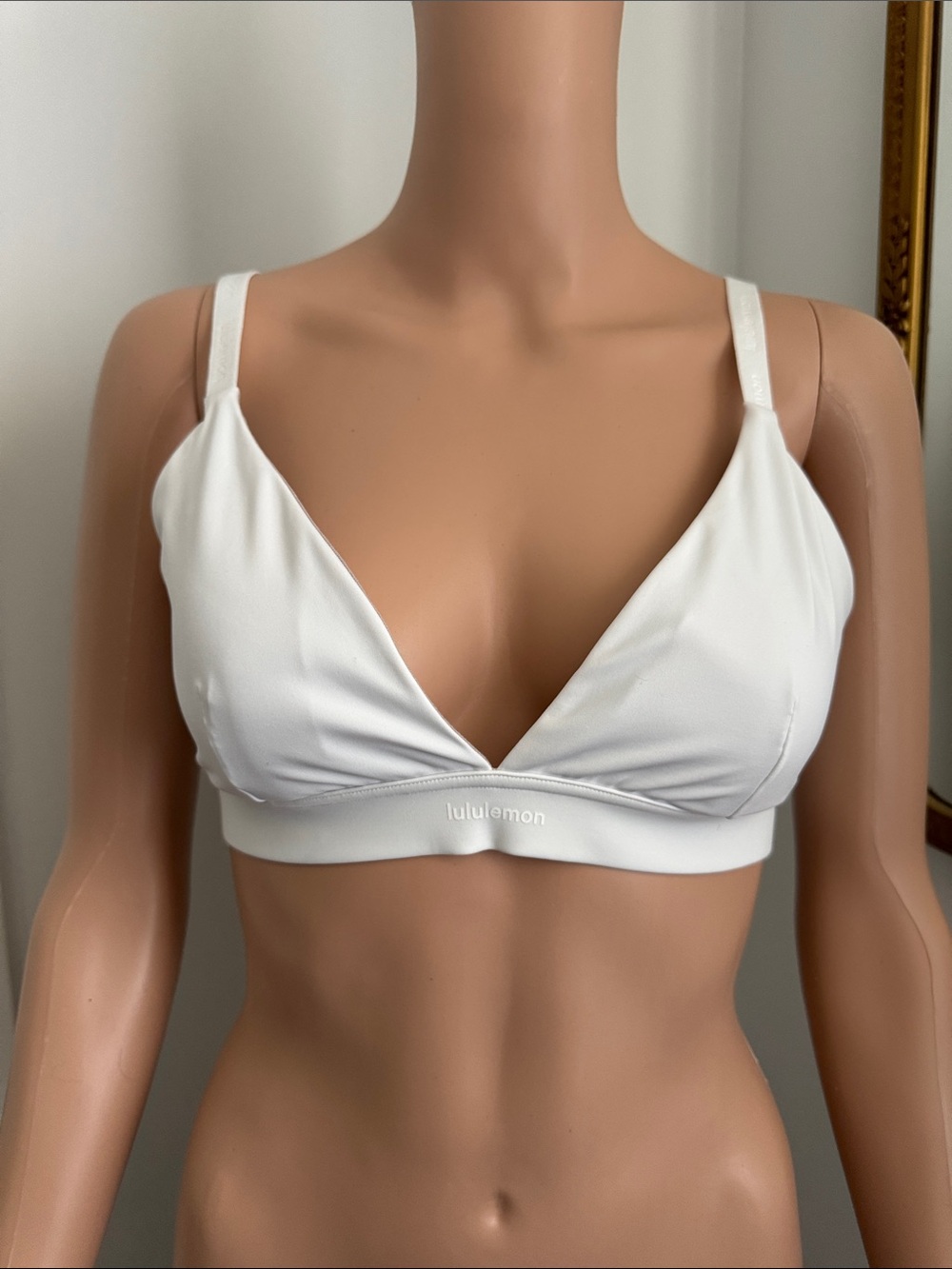 lululemon athletica White Triangle Bralette - Minimal Support
